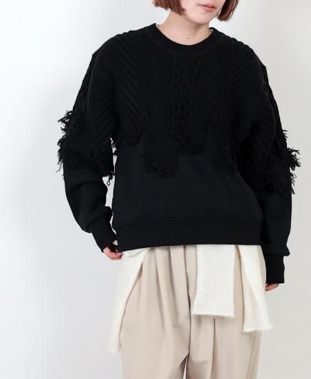 <img class='new_mark_img1' src='https://img.shop-pro.jp/img/new/icons47.gif' style='border:none;display:inline;margin:0px;padding:0px;width:auto;' />1 Cable Knit  Sweat Pullover