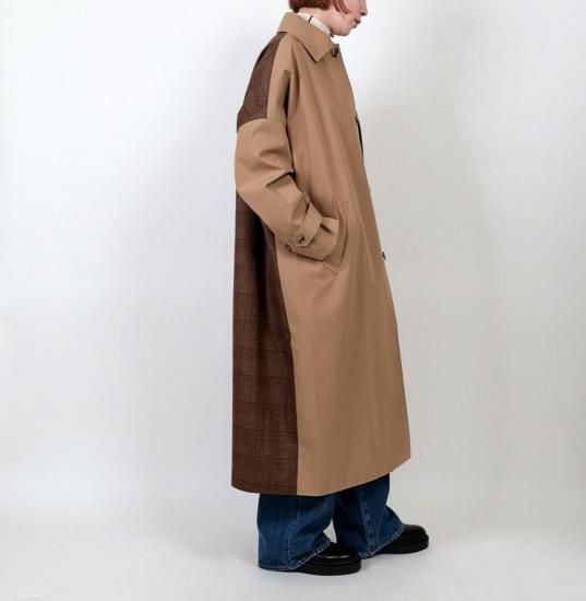 <img class='new_mark_img1' src='https://img.shop-pro.jp/img/new/icons11.gif' style='border:none;display:inline;margin:0px;padding:0px;width:auto;' />RELEVEǡ Bicolor Balmacaan Coat