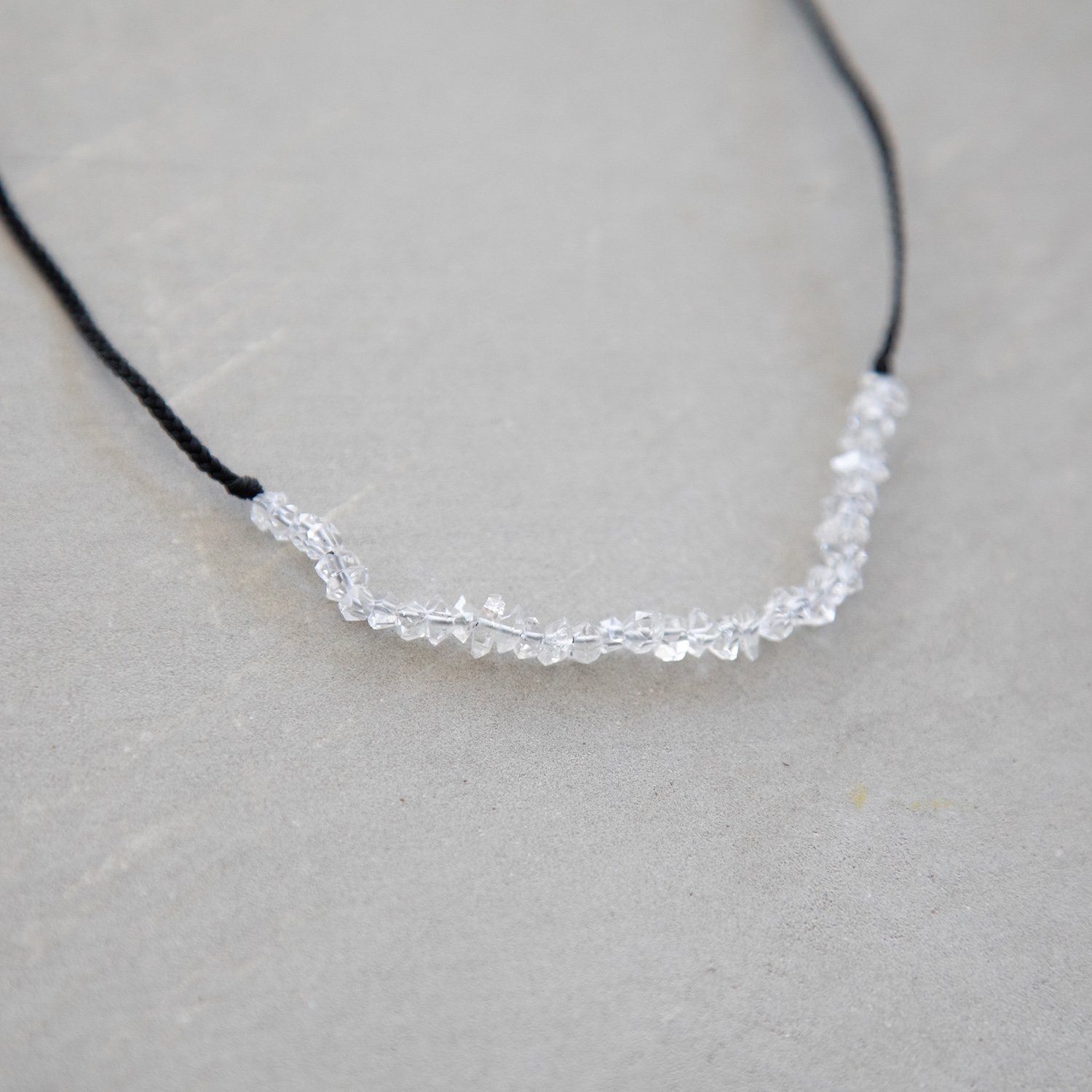 tassel necklace / ハーキマーダイヤモンド（水晶）