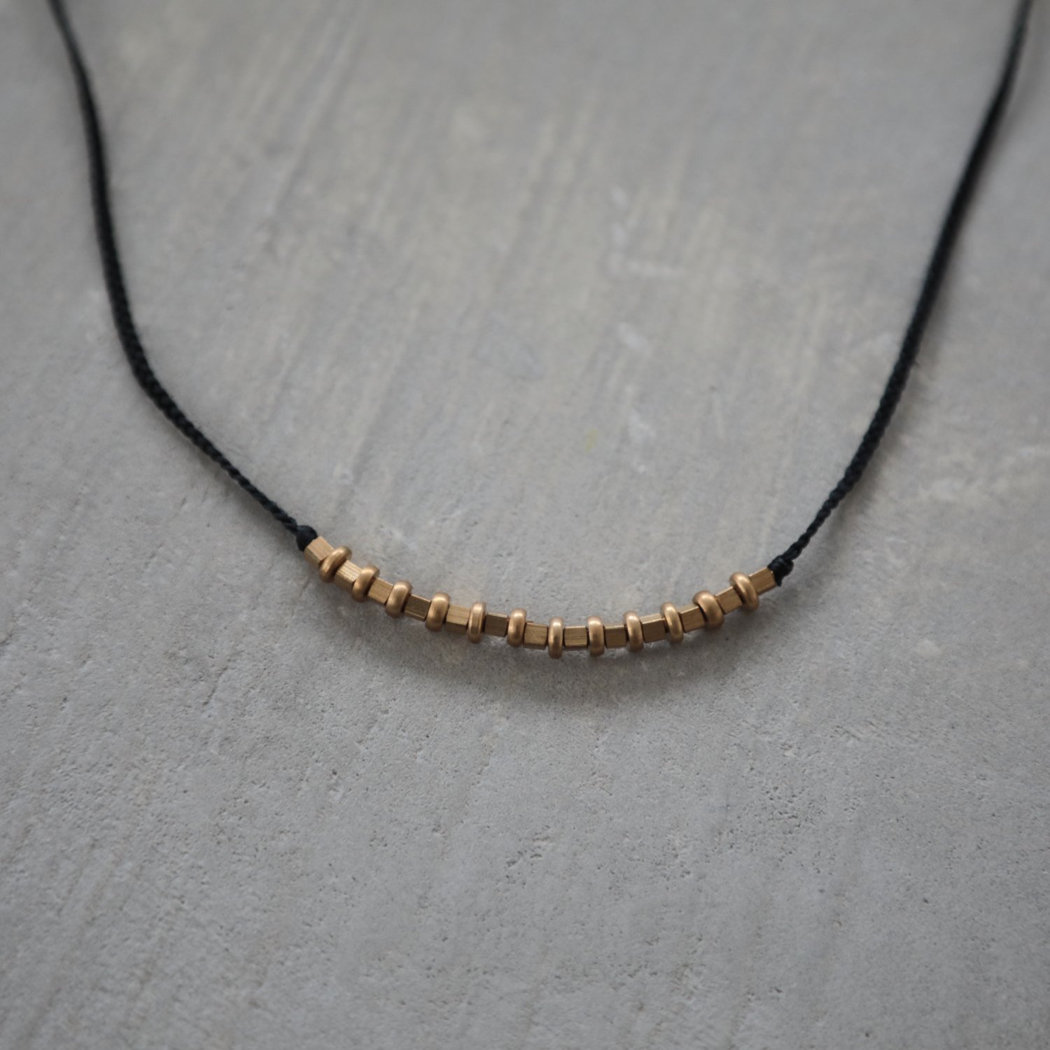 Brass necklace morokoshi / A