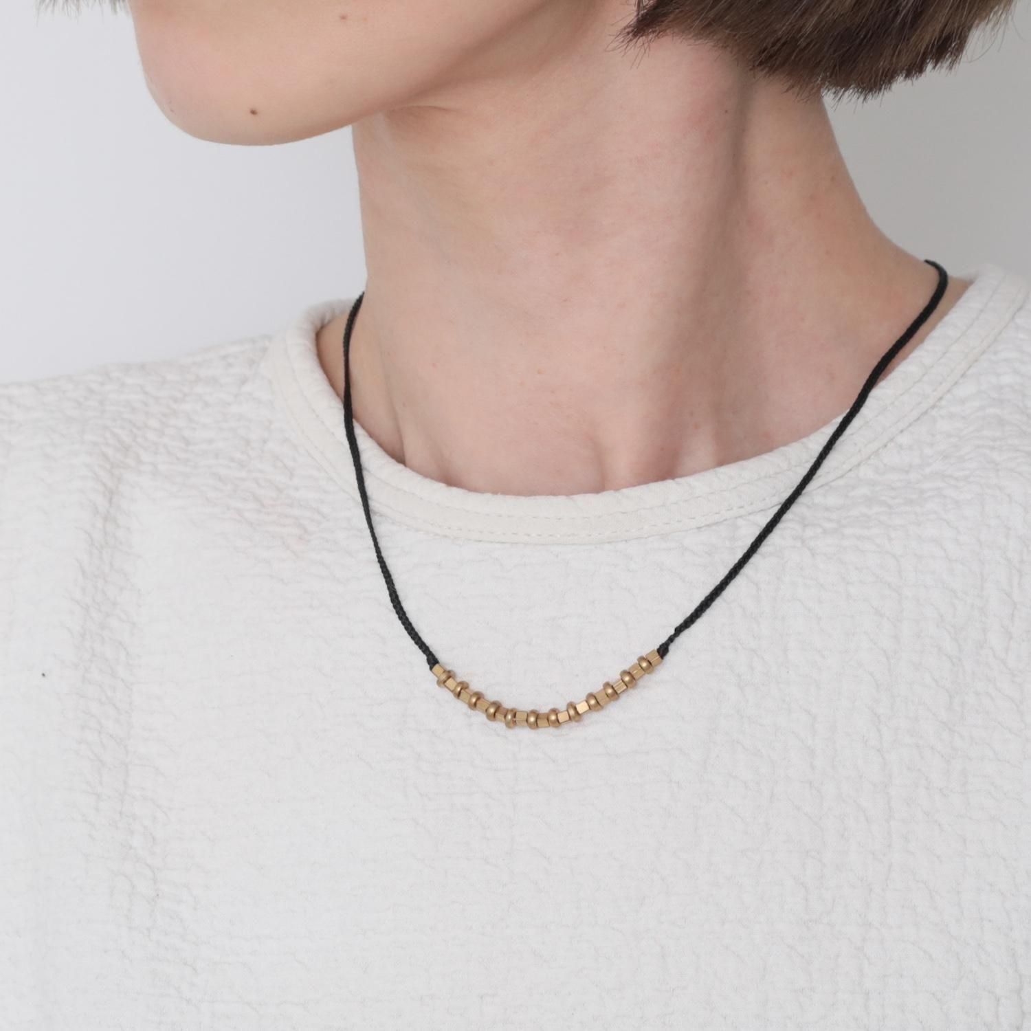 Brass necklace morokoshi / A