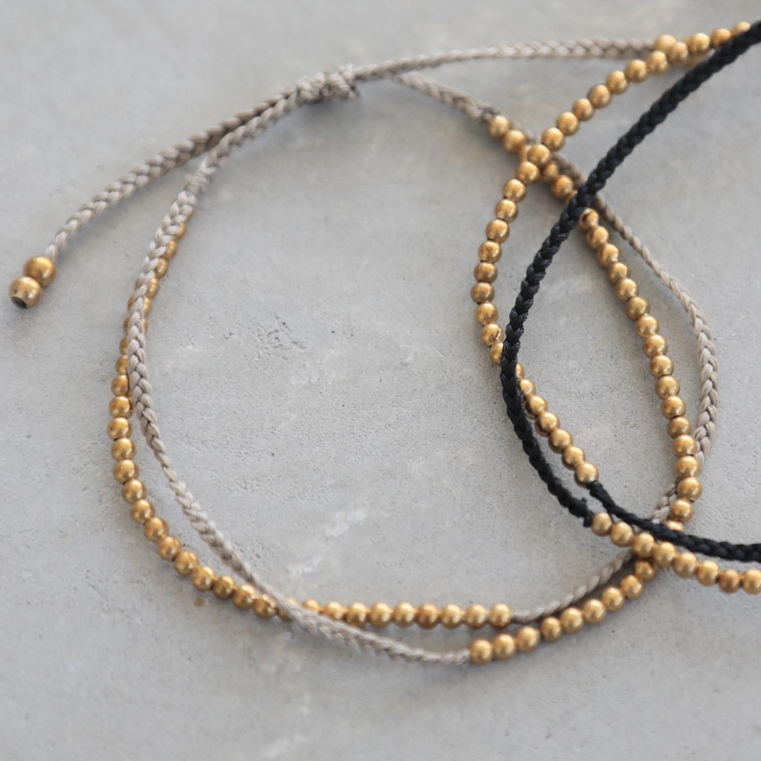 brass bracelet / double