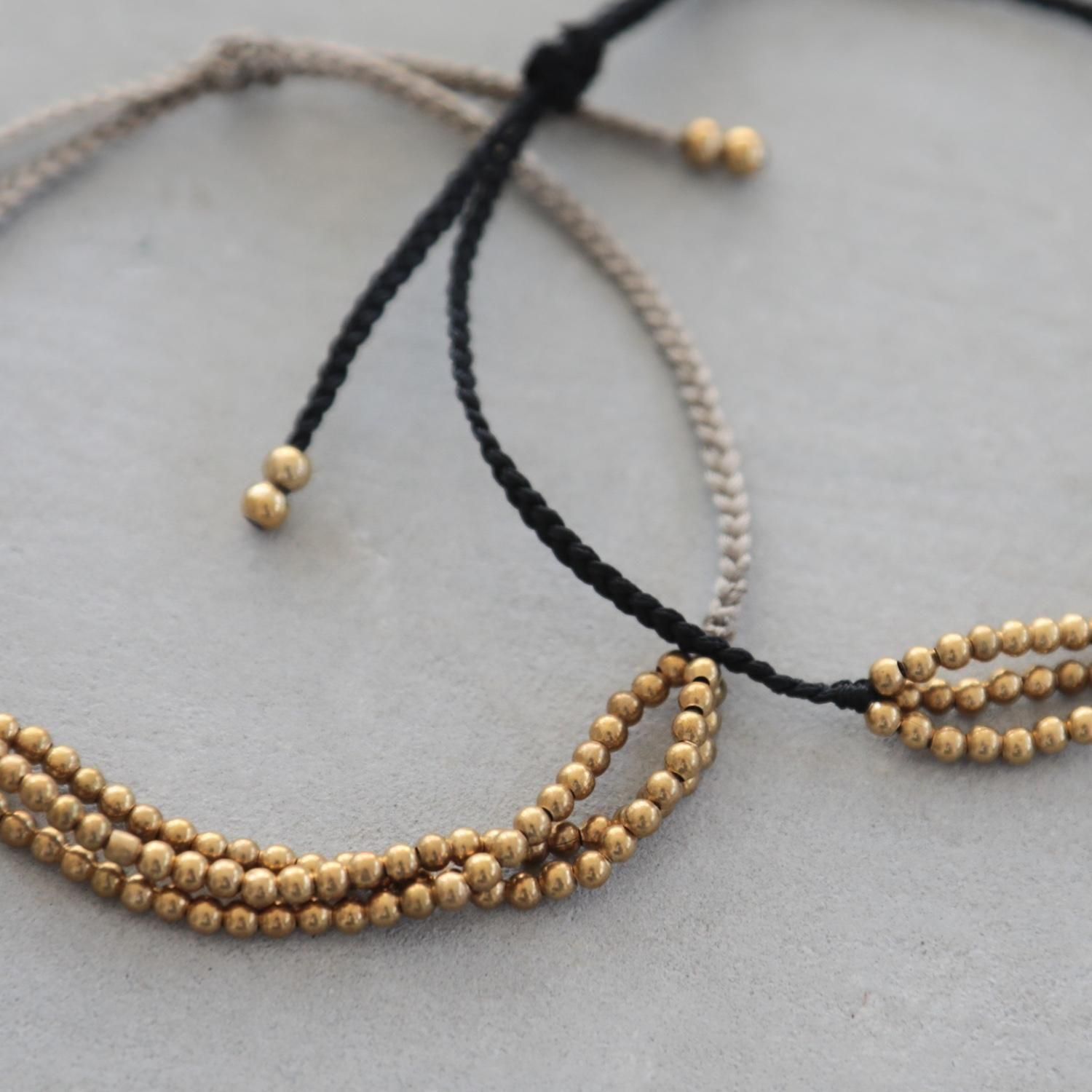 brass bracelet / triple