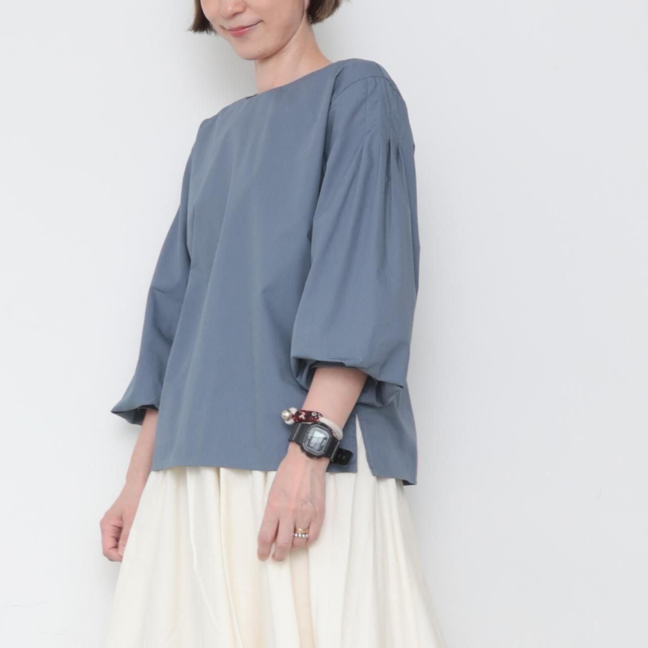 4lines blouse / blue