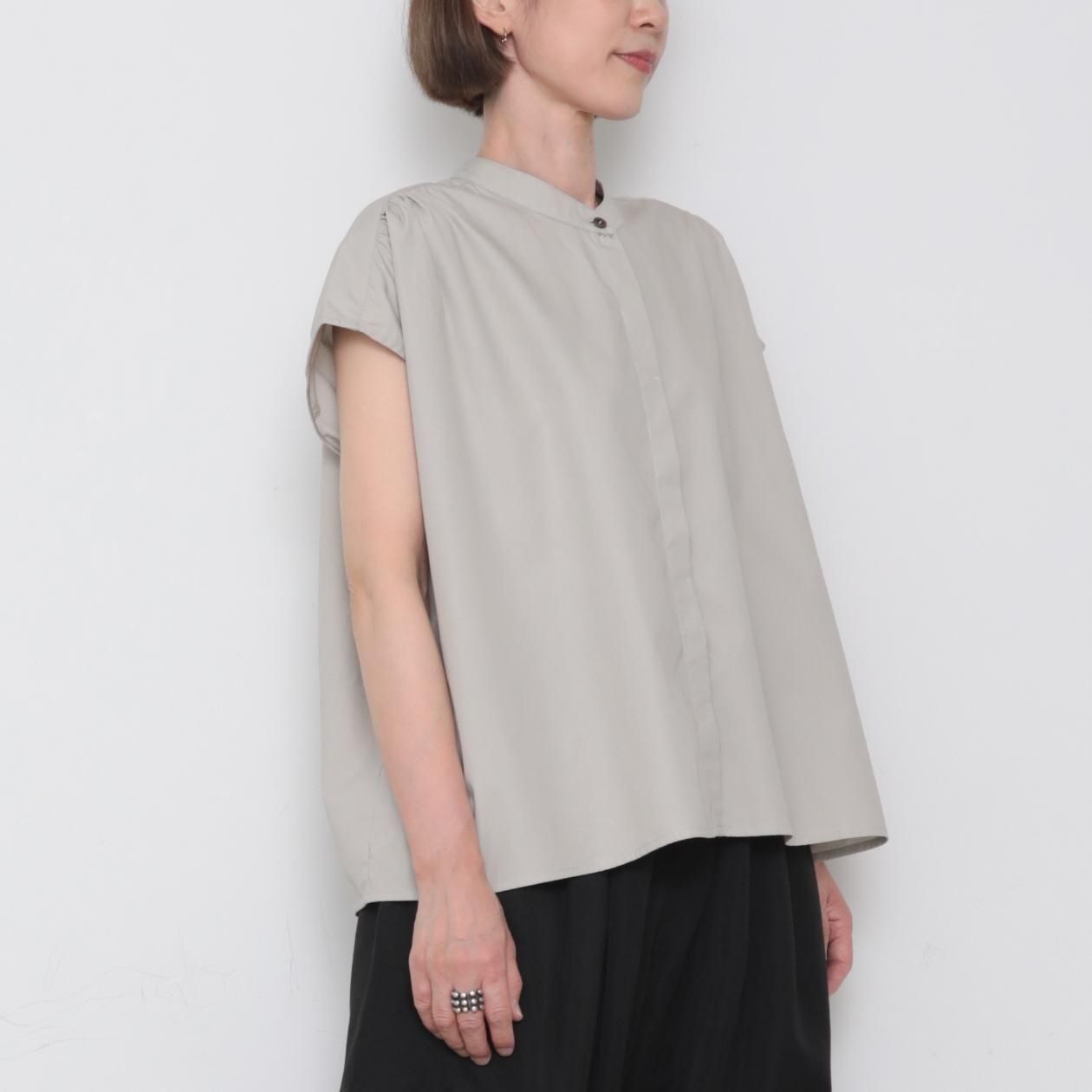 balloon blouse / sky gray