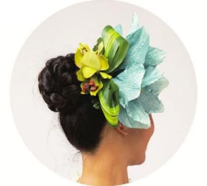 フラドレス　ムームー　アロハスタンダード　ヘアクリップ　セット売り　フラダンス フラダンス [S-LLサイズ] ムームー ロング丈 シャンタン袖口