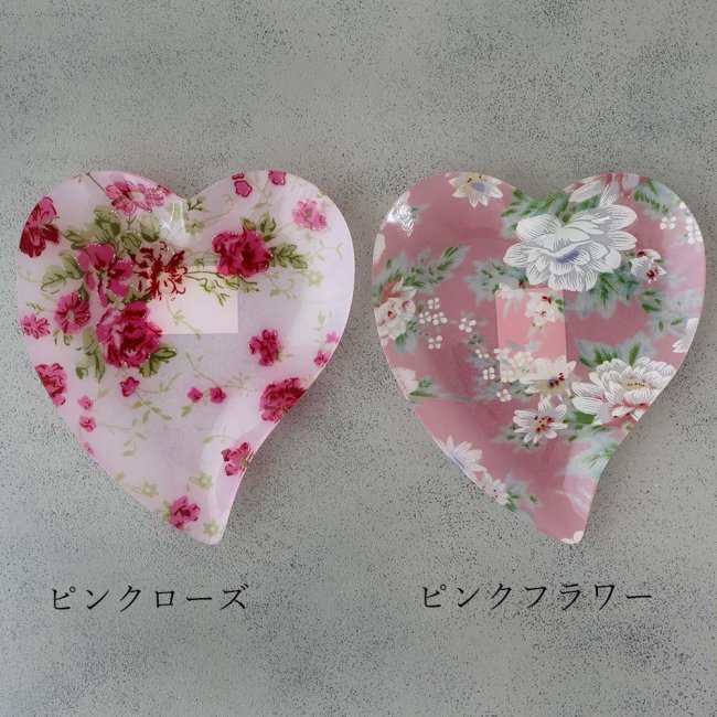 トレー ハートローズフリートレイ 薔薇雑貨 姫系 フラワー 皿 小皿 アクセサリー【コンパクト対応】 - 薔薇雑貨・プリンセス姫系インテリア雑貨 通販RoseRich【ローズリッチ】