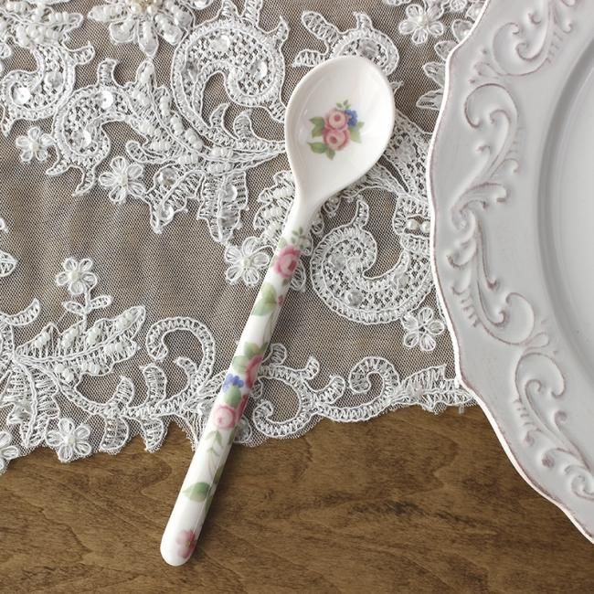 花柄デザイン スプーン 20cm