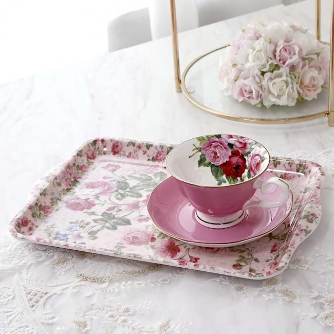 トレー Mサイズ ローズ ロイヤルアーデン おぼん お盆 トレイ 薔薇