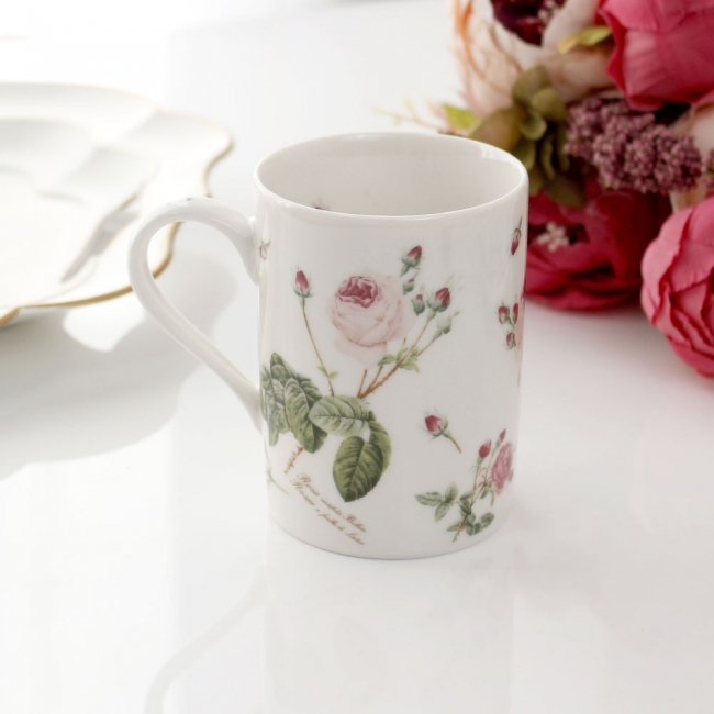 ギフト マグカップ ルドゥーテ ローズ 日本製 薔薇 バラ 花柄 エレガント ギフト 贈り物 プレゼント 花柄 食器 おしゃれ かわいい