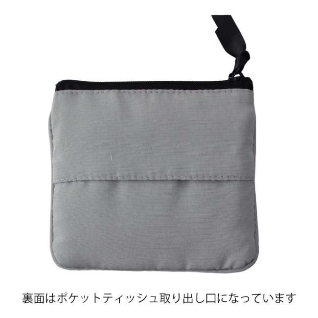 ン 大人気 新品 ノ ティッシュポーチ グレー マルチ フラット 化粧 ポーチ リボン バッグ