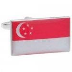 シンガポール 国旗 カフス