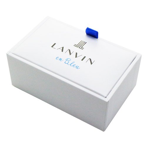 LANVIN ランバン en Bleu アルミニウム ブルー タイピン - カフス