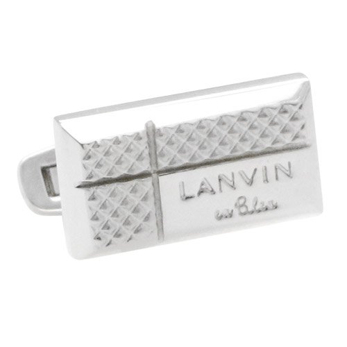 LANVIN ランバン en Bleu スプリット ロゴ カフス - カフスボタン 