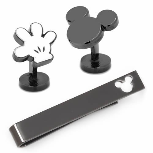 Disney ミッキー ハンド カフス ネクタイピン セット - カフスボタン 