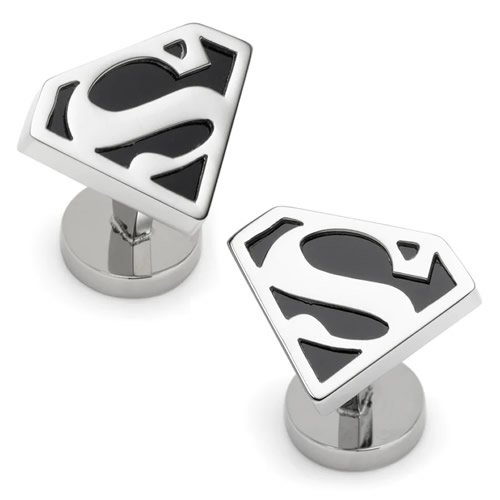 Superman スーパーマン ブラック オニキス ステンレス カフス - カフス