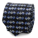 Batman バットマン ブルー ブロックド ブラック ネクタイ