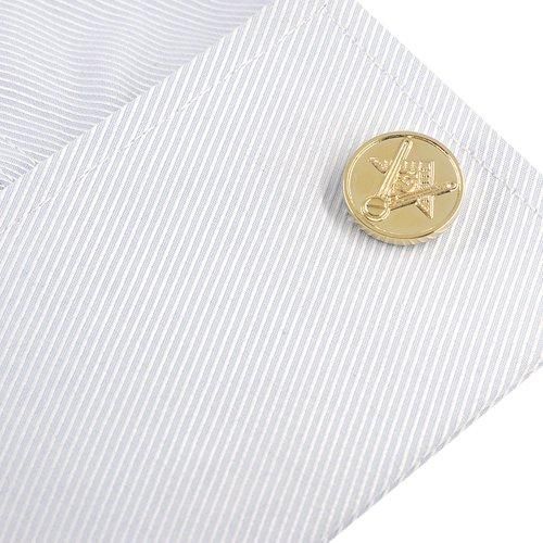 フリーメイソン ゴールドコイン カフス - カフスボタン (カフリンクス