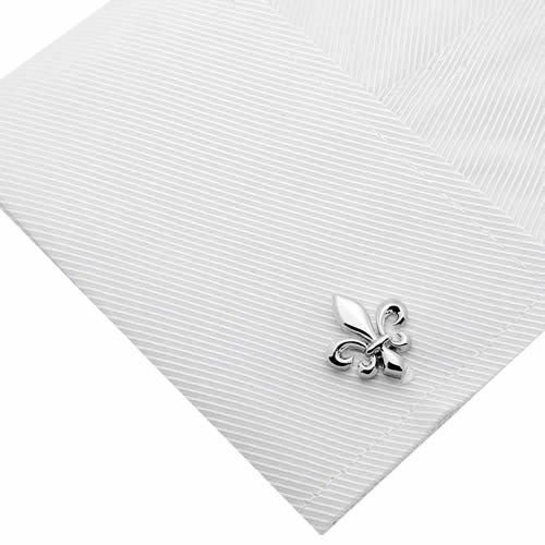 シルバー フルール・ド・リス ゆりの紋章 カフス - カフスボタン (カフリンクス）専門店 - CUFF.JP