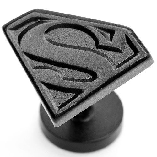 Superman スーパーマン サテンブラック シールド カフス