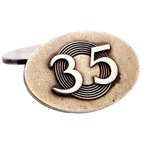 アンティーク カフス ホールマーク刻印 スターリング 35 #1588