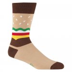 Sock It To Me Men's Crew Socks Burger С[󥺥롼å ]
