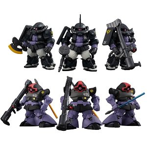 FW GUNDAM CONVERGE:CORE 黒い三連星 高機動型ザクII＆ドムセット - Ｓ