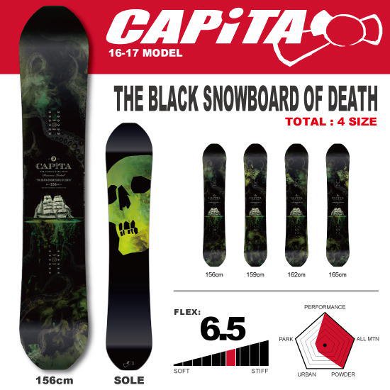 CAPITA THE BLACK SNOWBOARD OF DEATHカービング
