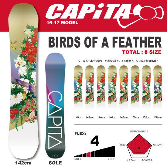 16-17 CAPiTA（キャピタ） / BIRDS OF A FEATHER - スノーボード
