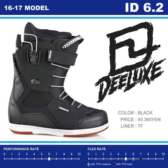 16-17 DEELUXE（ディーラックス） / ID 6.2 TF -BLACK- - スノーボード 
