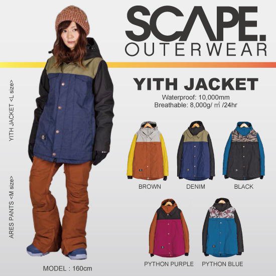 16-17 SCAPE(エスケープ) / YITH JACKET - スノーボードショップ