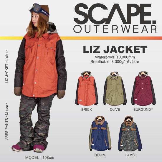 16-17 SCAPE(エスケープ) / LIZ JACKET - スノーボードショップ ”MISTY