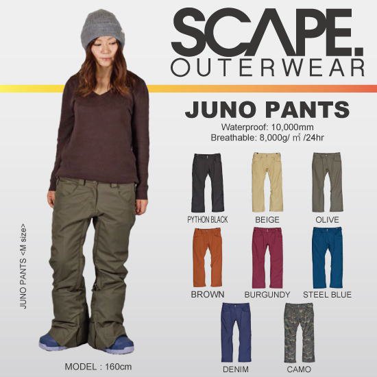 16-17 SCAPE(エスケープ) / JUNO PANTS - スノーボードショップ ”MISTY