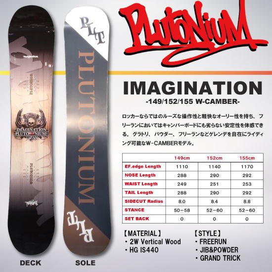 【ほぼ新品】plutonium - imagination 152