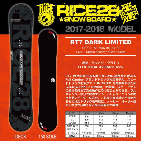 RICE28 RT7 limited19-20の - ボード