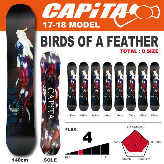 17-18 CAPiTA（キャピタ） / BIRDS OF A FEATHER - スノーボード