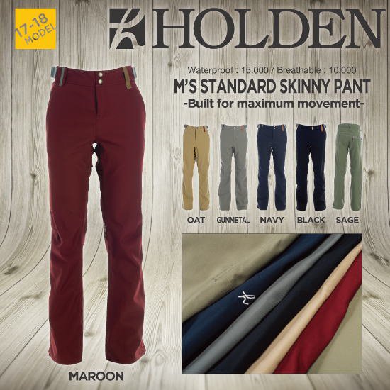 17-18 HOLDEN（ホールデン） / M's SKINNY STANDARD PANT [お取り寄せ