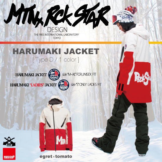 18-19 MTN.ROCK STAR（マウンテンロックスター） / HARUMAKI JACKET [Type D] - スノーボードショップ  ”MISTY” ～通販・オンラインショップ～ 京都