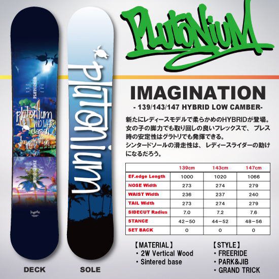 18-19 PLUTONIUM（プルトニウム） / IMAGINATION [HYBRID LOW CAMBER