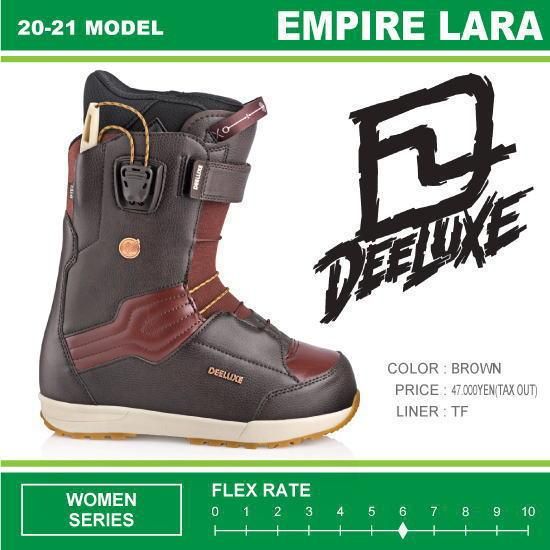 スノーボード DEELUX EMPIRE LARA 20/21 20-21 DEELUXE（ディーラックス） / EMPIRE LARA TF [BROWN