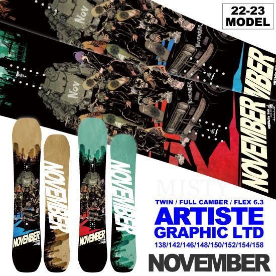 22-23 NOVEMBER(ノベンバー) / ARTISTE GRAPHIC LTD - スノーボード