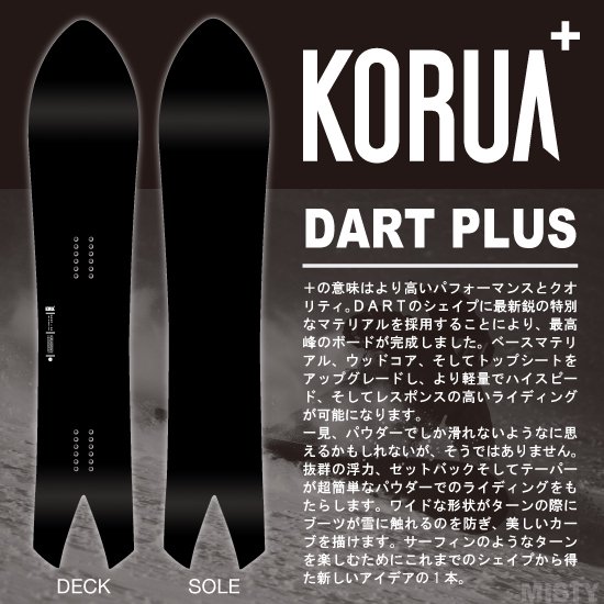 23-24 KORUA SHAPES(コルアシェイプス) / DART PLUS [Float Camber