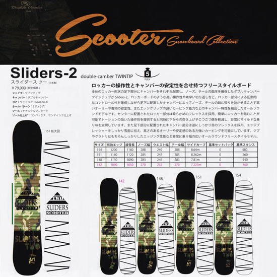 15-16 SCOOTER（スクーター） / SLIDERS-2 - スノーボードショップ