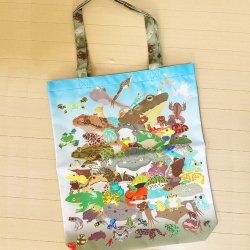 Ʋ WORLD FROGS TOTE BAG