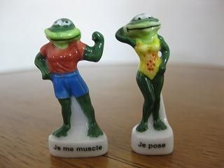 カエルのフェーブ2体 Pose カエルグッズ専門 みずいろのあまがえる カエルのフェーブ2体 Pose カエルグッズ専門 みずいろのあまがえる
