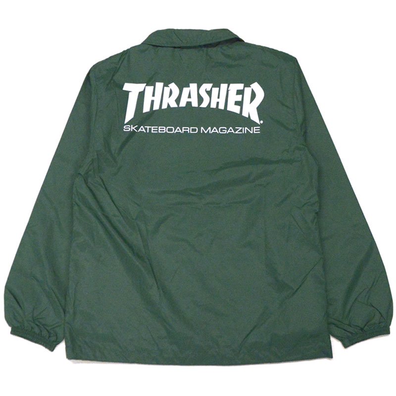 スラッシャー THRASHER MAG NYLON COACH JKT(IVY GREEN)スラッシャー