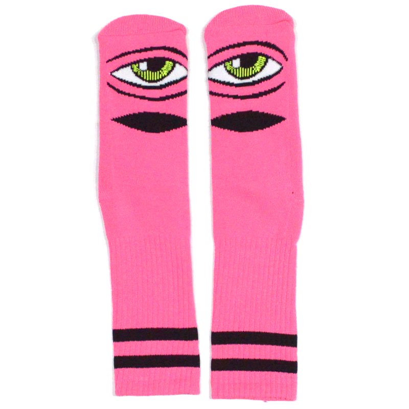 US】トイマシーン TOY MACHINE TM SECT EYE SOCKS 3(PINK)TOY MACHINE