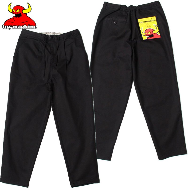 トイマシーン TOY MACHINE WIDE EASY PANTS(BLACK)トイマシーン