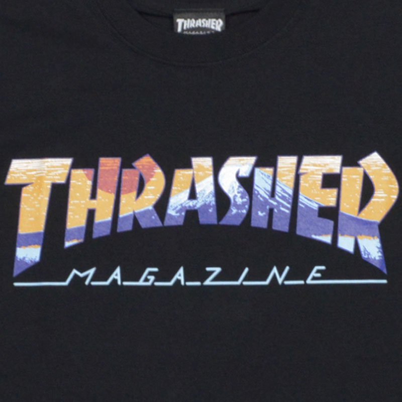 スラッシャー Thrasher Fuji Tee Black Sunrise スラッシャーｔシャツ Thrasherｔシャツ スラッシャーマグロゴ Thrasherマグロゴ 大阪心斎橋アメ村warp Web Shop