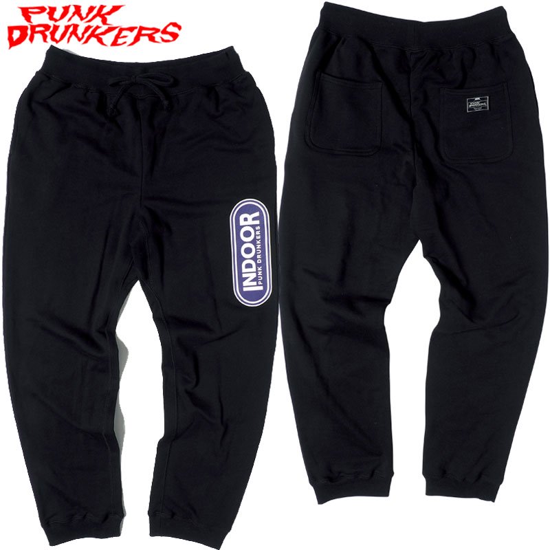 パンクドランカーズ PUNK DRUNKERS INDOORパンツ(BLACK)パンクドランカーズスウェットパンツ PUNK  DRUNKERSスウェットパンツ パンクボトムス - 大阪心斎橋アメ村WARP WEB SHOP!!!!!!!